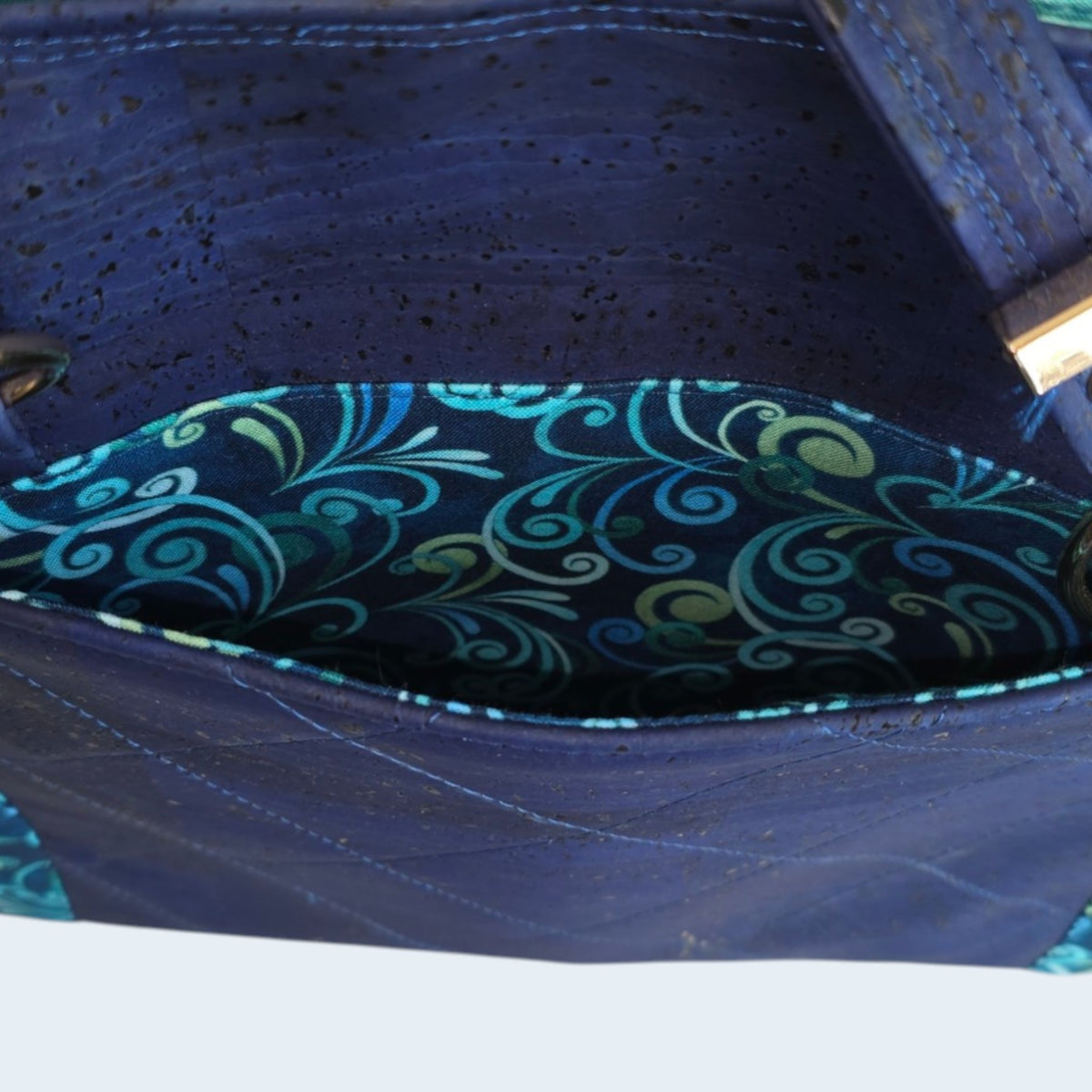 Tote - Blue Swirl Cork