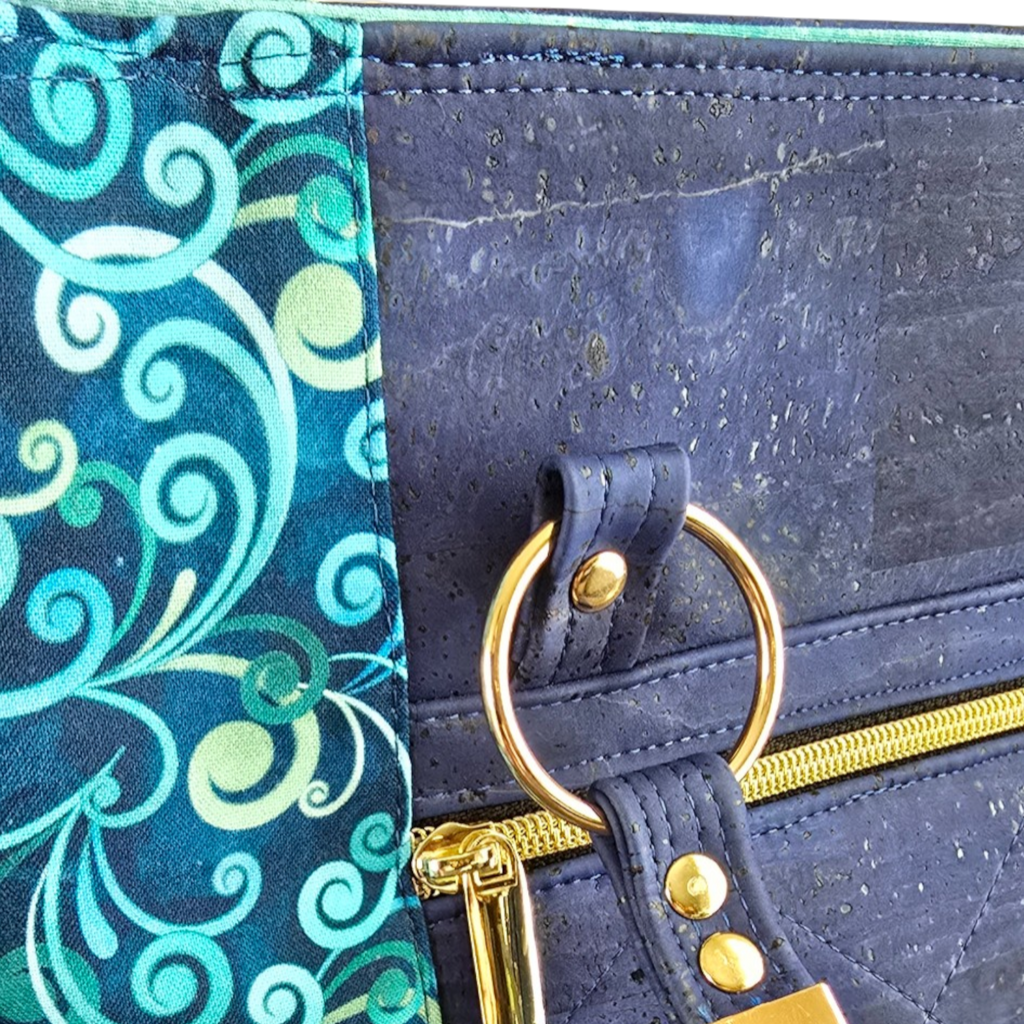 Tote - Blue Swirl Cork