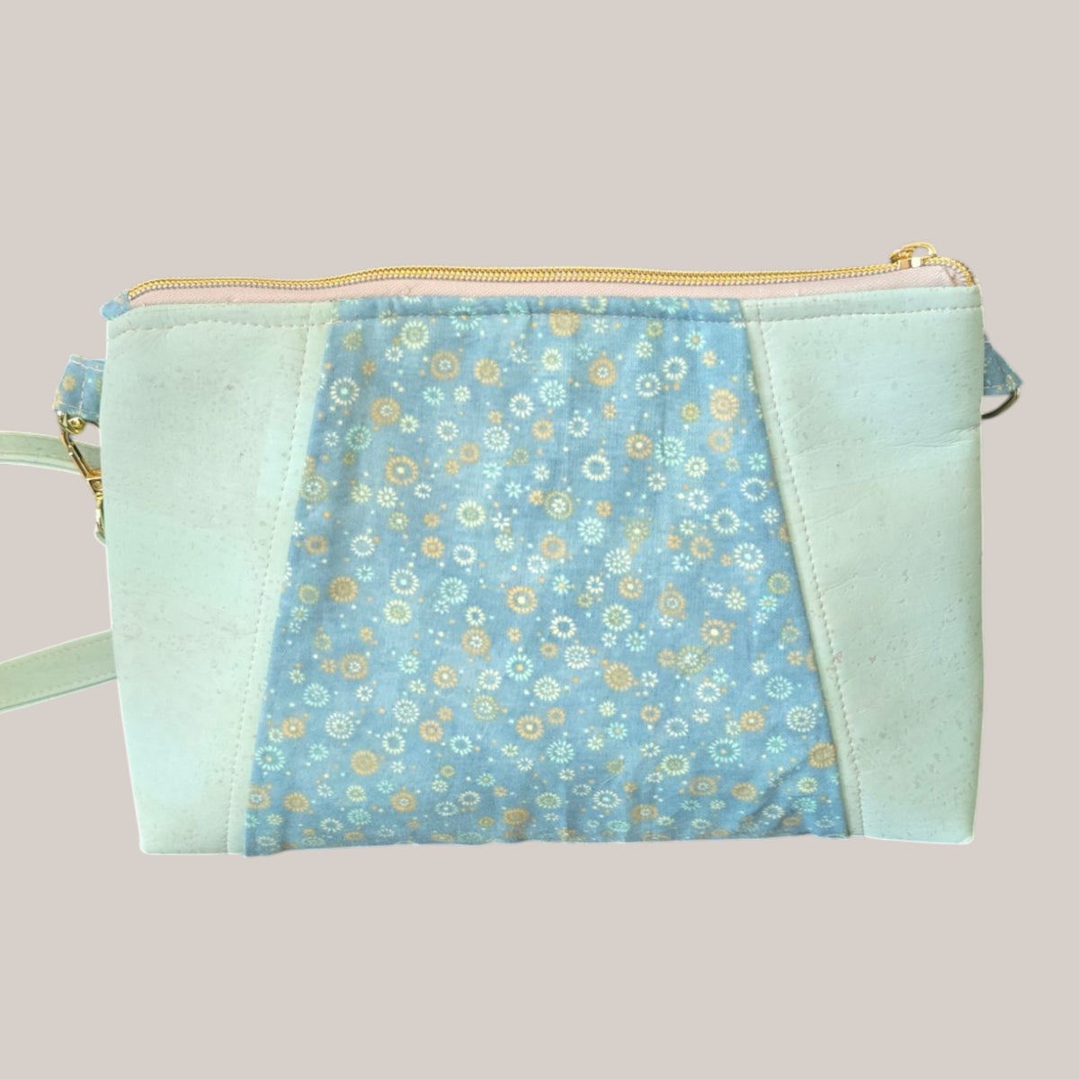 Crossbody – Mint Floral Cork