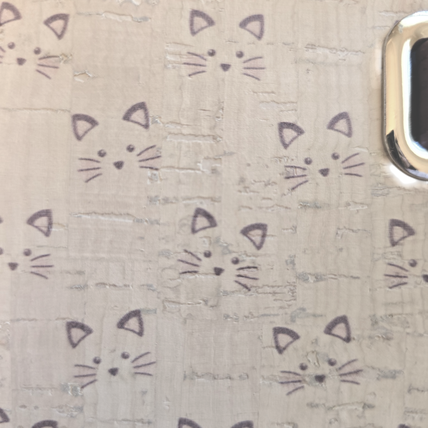 Wristlet Clutch – Lavender Cat Cork