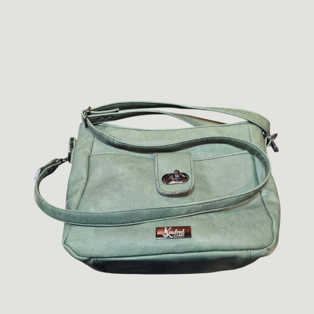 Crossbody - Sage Green Faux Leather