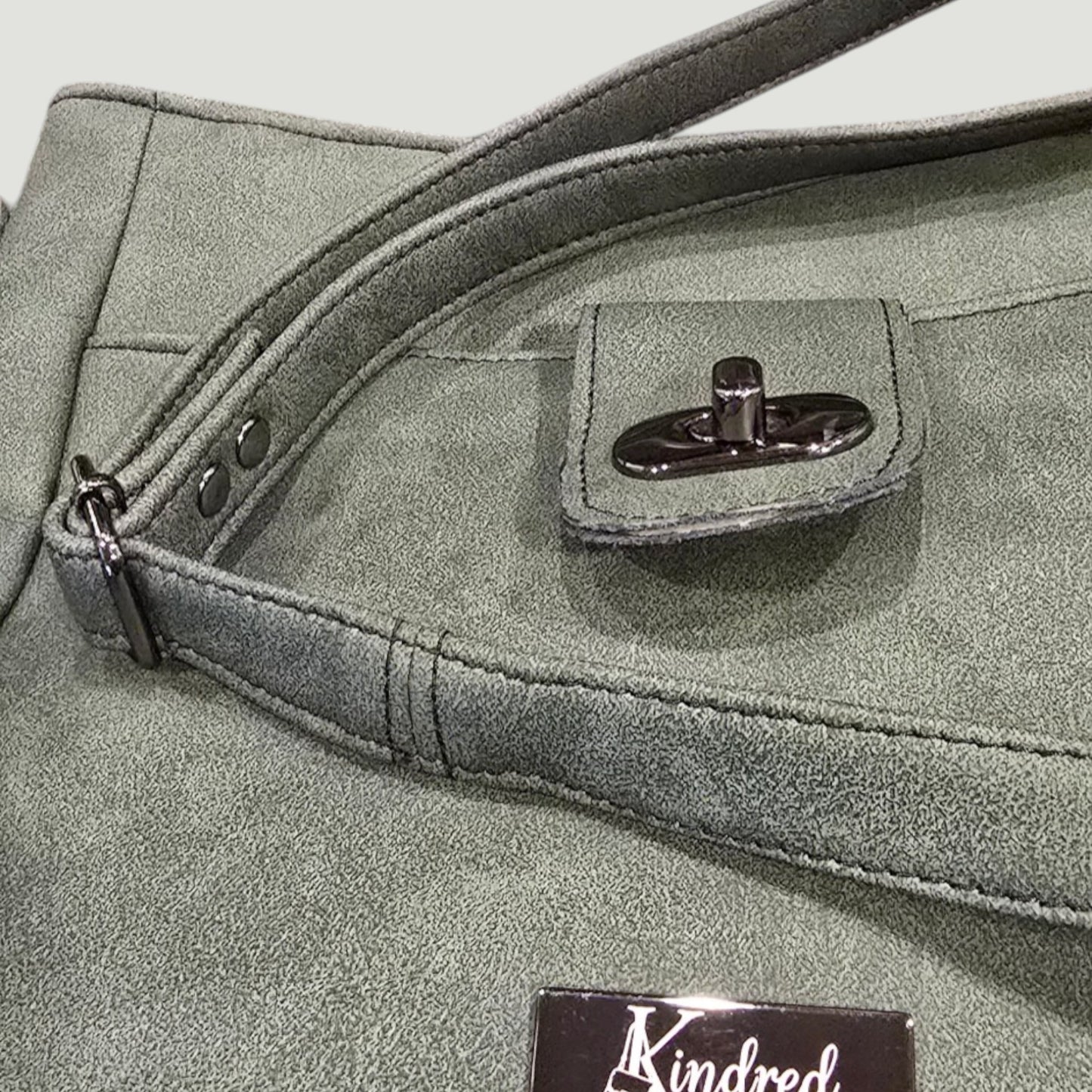 Crossbody - Sage Green Faux Leather