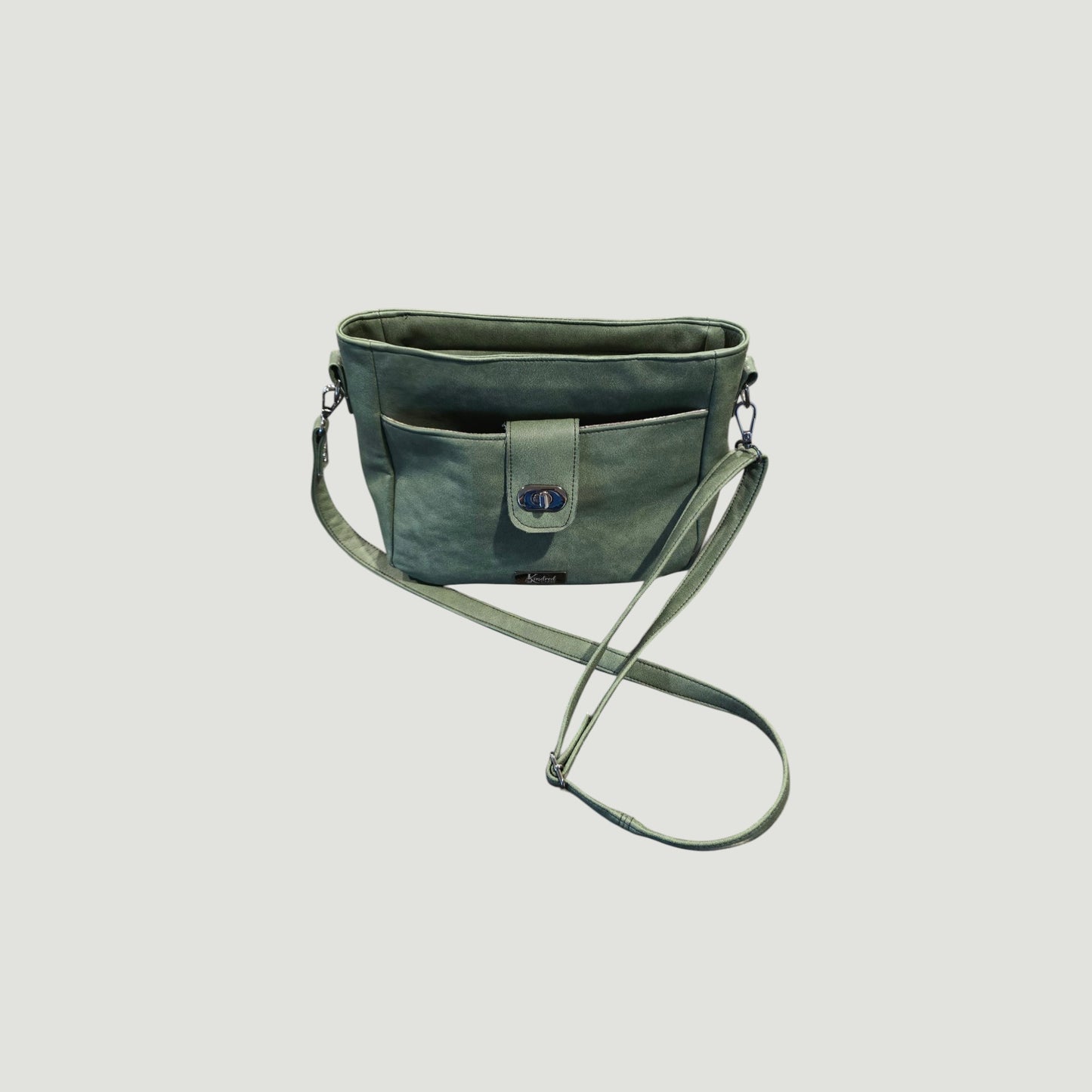 Crossbody - Sage Green Faux Leather
