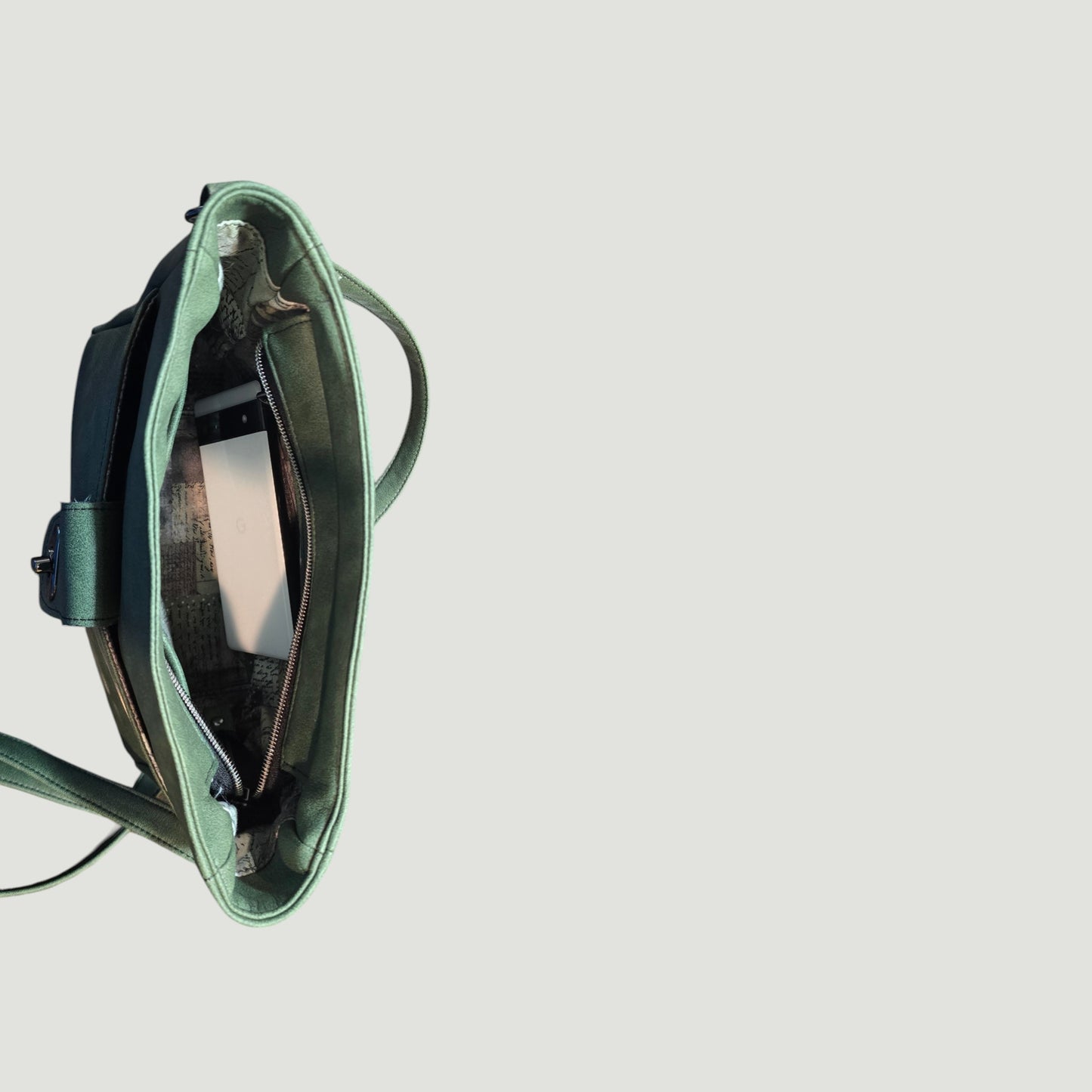 Crossbody - Sage Green Faux Leather
