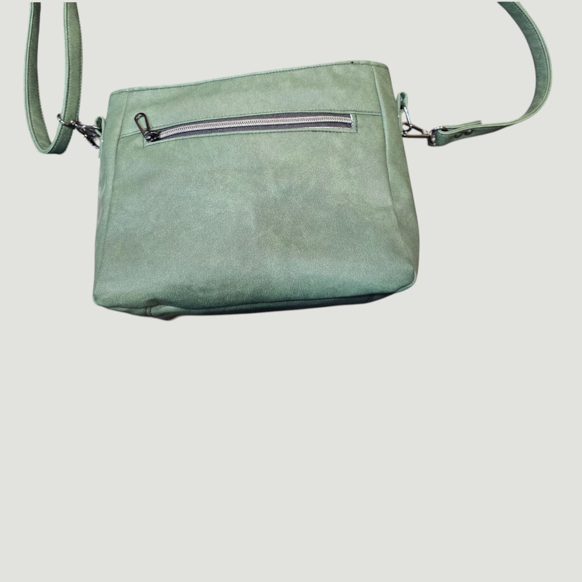 Crossbody - Sage Green Faux Leather