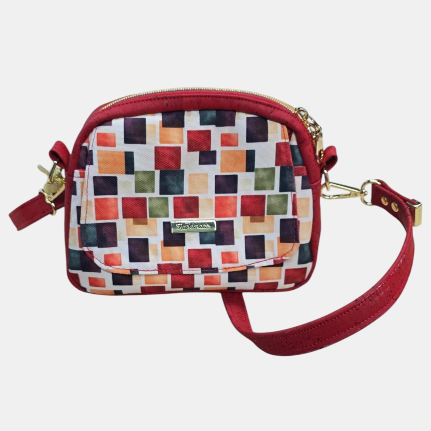 Mini Crossbody Bag – Geometric Print
