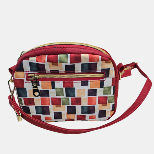 Mini Crossbody Bag – Geometric Print