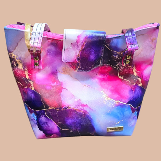 Shoulder Bag - Abstract Jewel Print