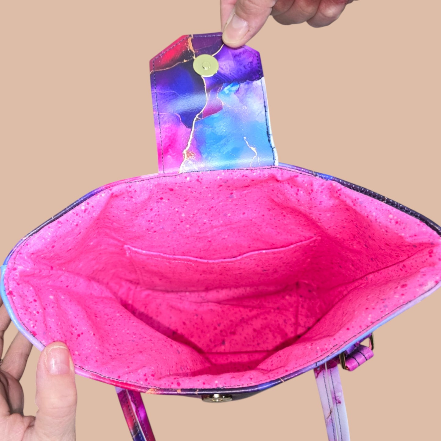 Shoulder Bag - Abstract Jewel Print