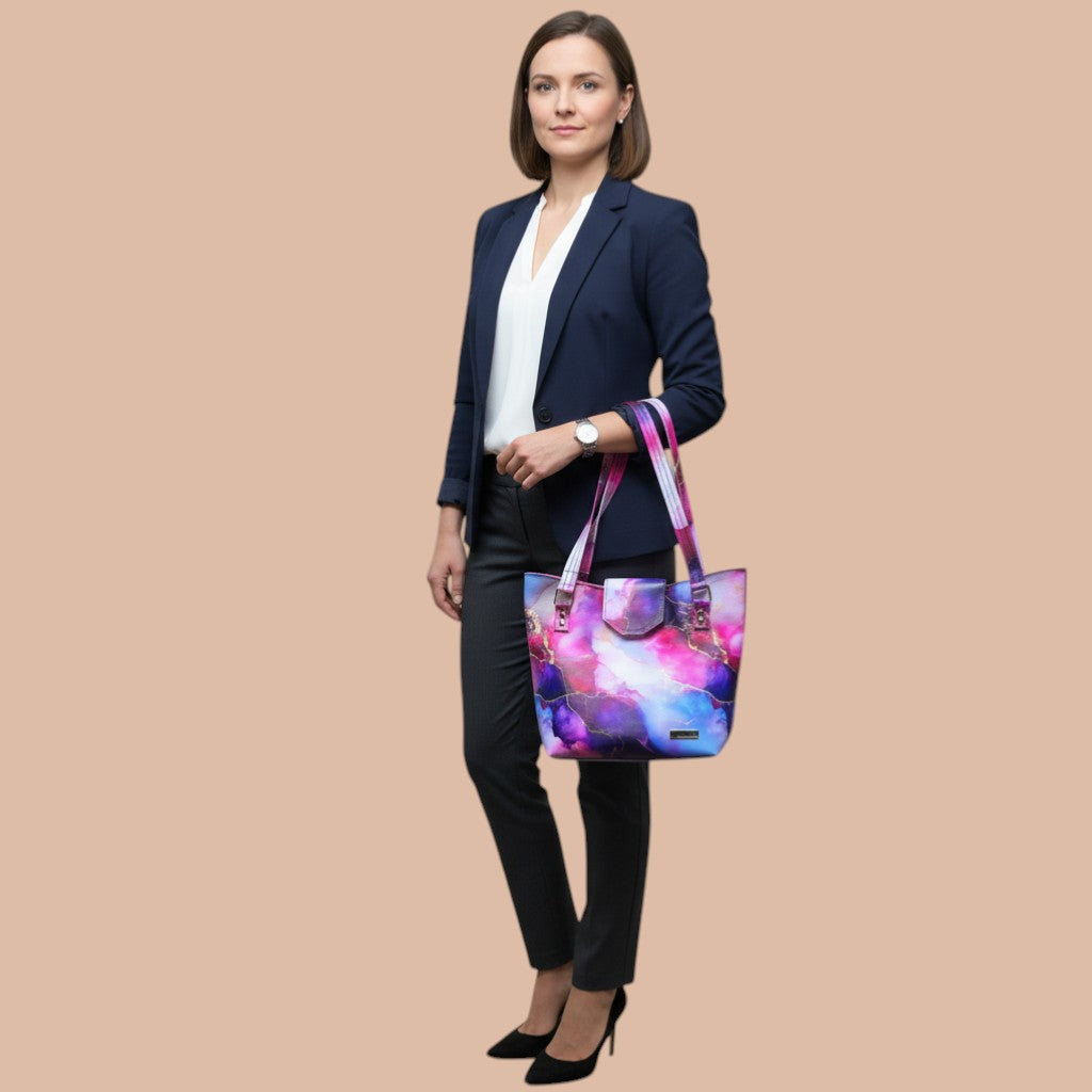 Shoulder Bag - Abstract Jewel Print