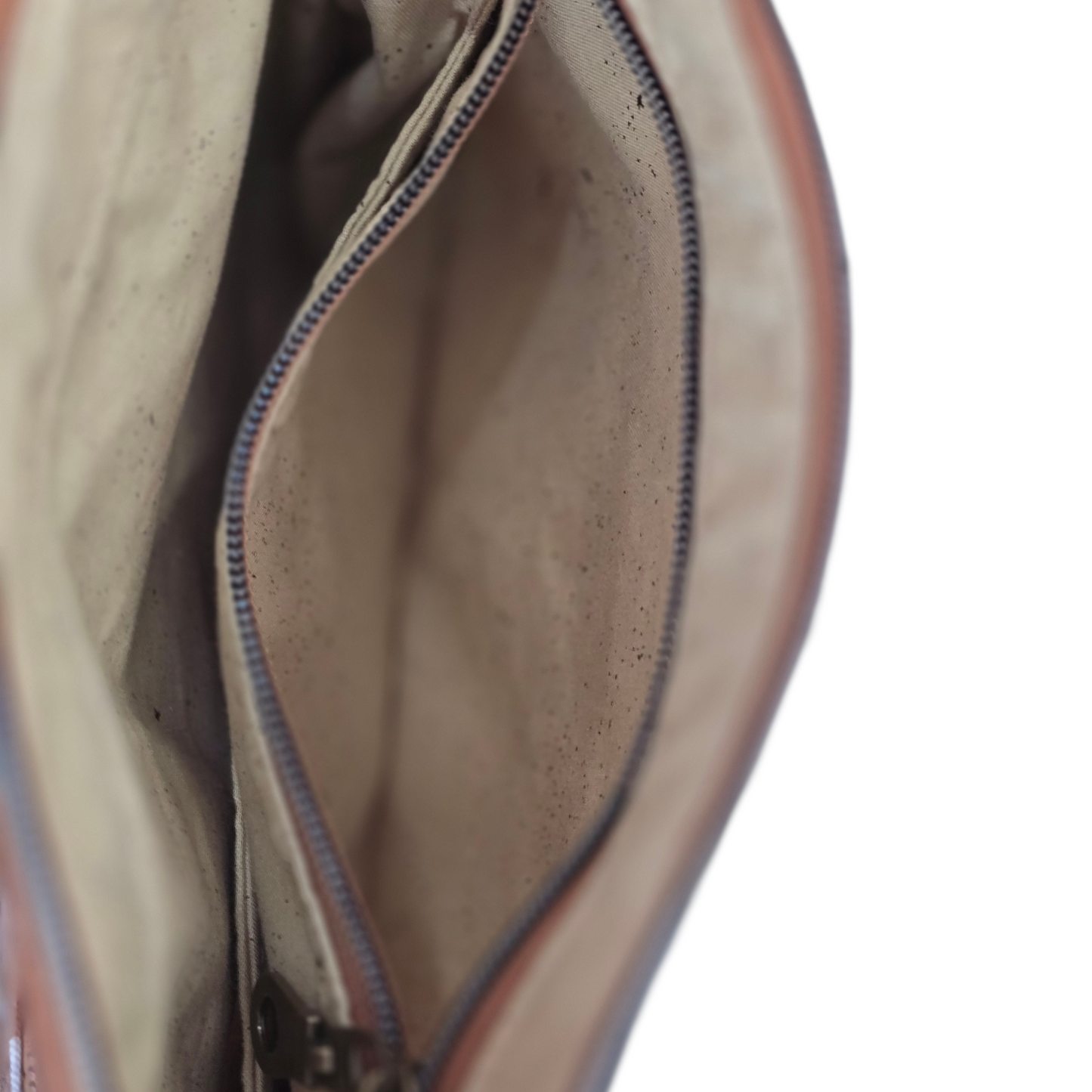 Neutral Pebble Print with Cork Accents | Lightweight Everyday Purse