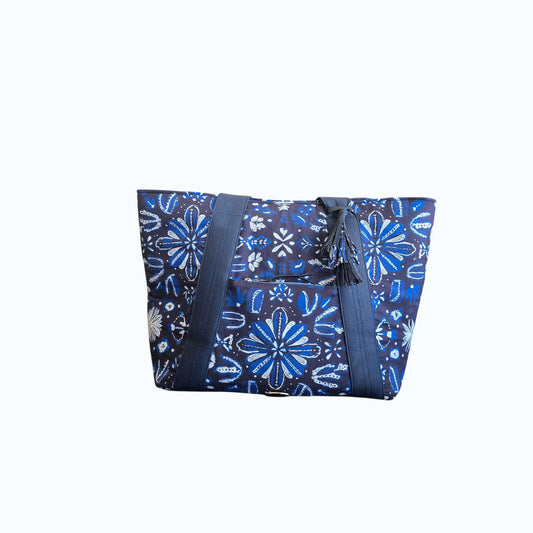 Blue Botanical Everyday Bag