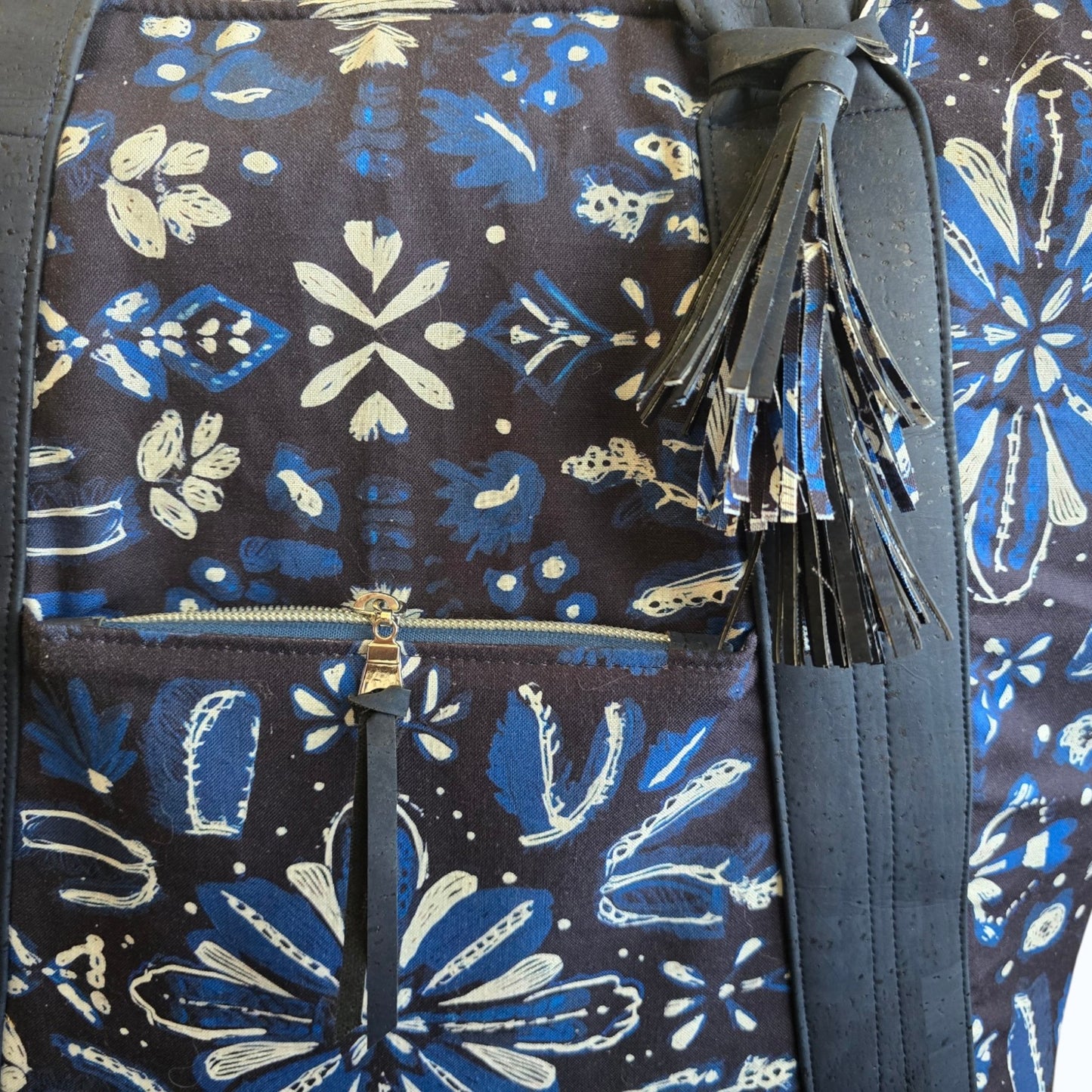 Blue Botanical Everyday Bag