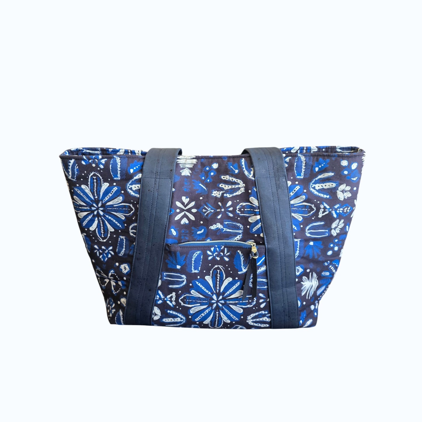 Blue Botanical Everyday Bag