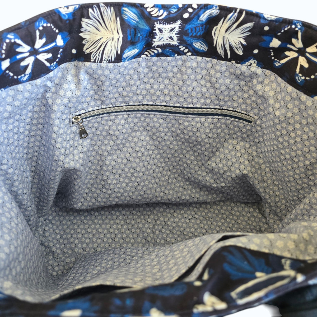 Blue Botanical Everyday Bag