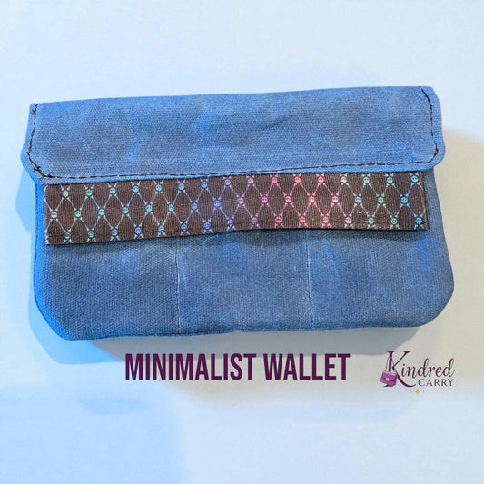 Minimalist Wallet – Waxed Canvas Card Holder & Coin Pouch
