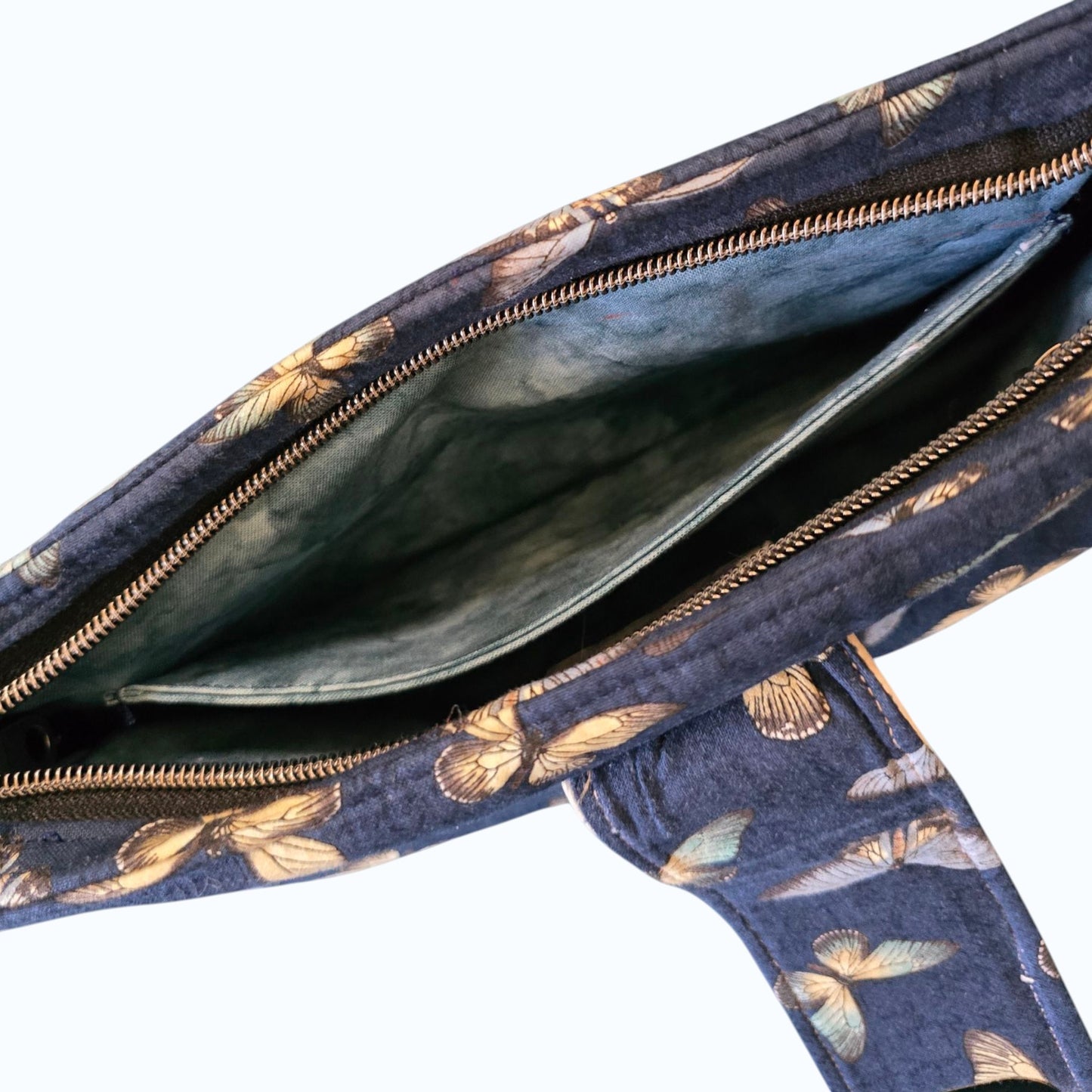 Butterfly Crossbody - Navy & Gold