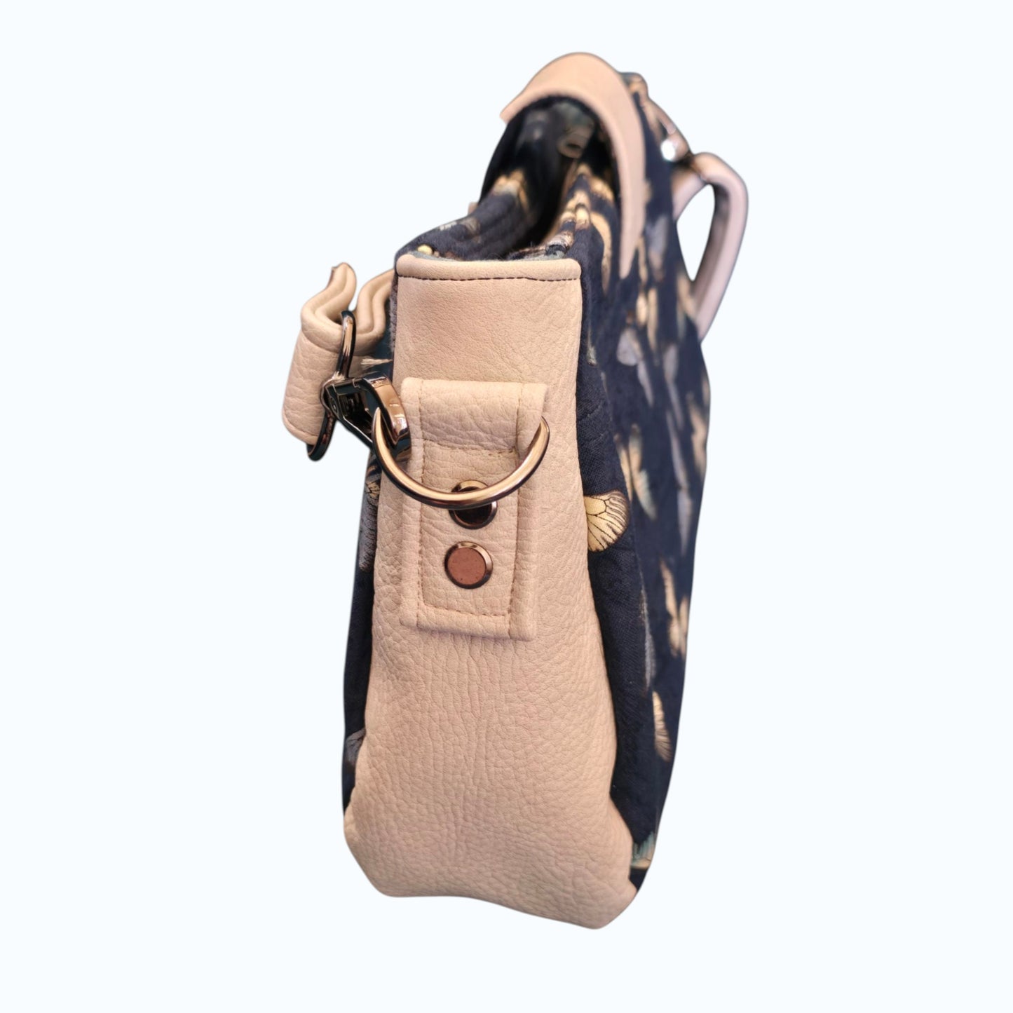 Butterfly Crossbody - Navy & Gold