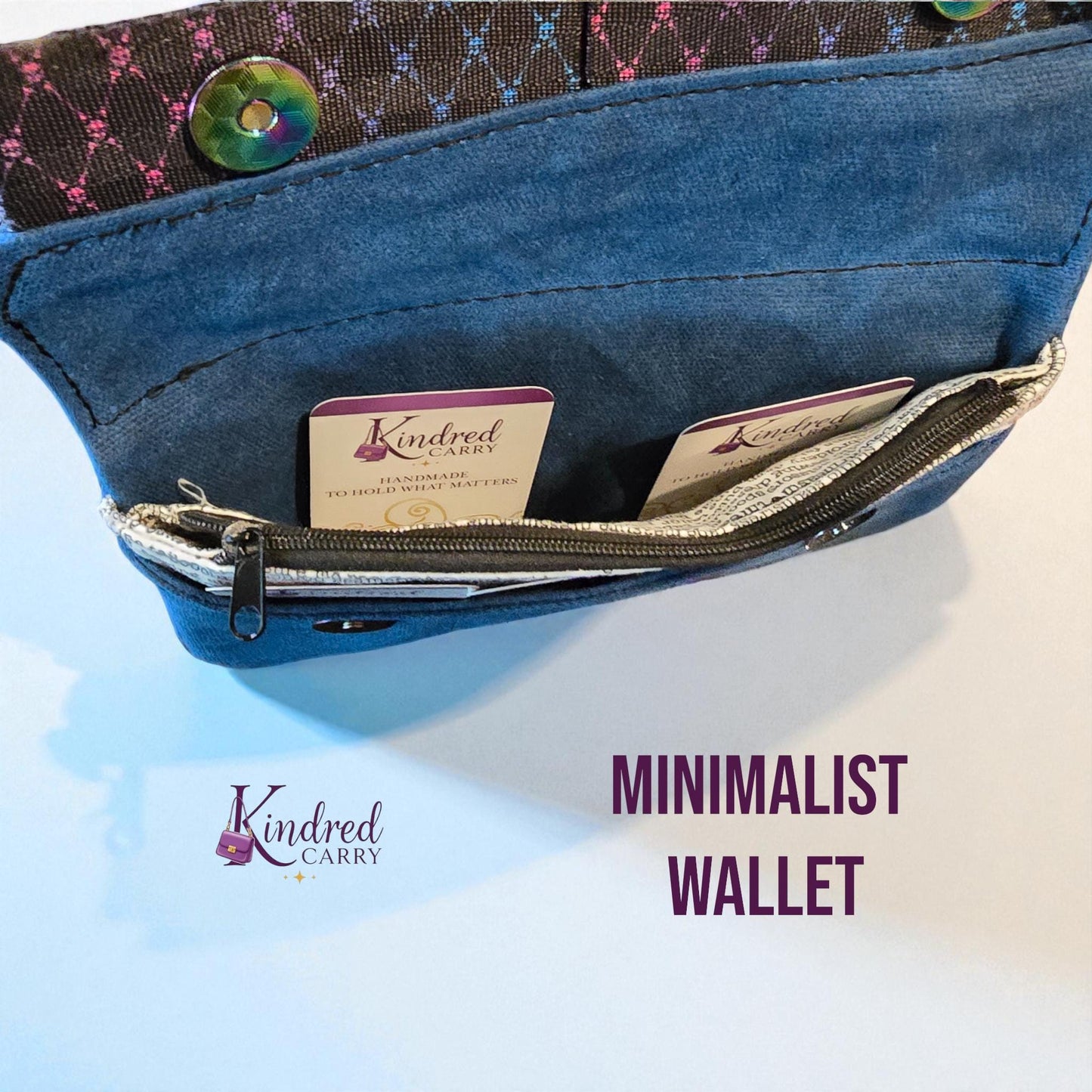Minimalist Wallet – Waxed Canvas Card Holder & Coin Pouch