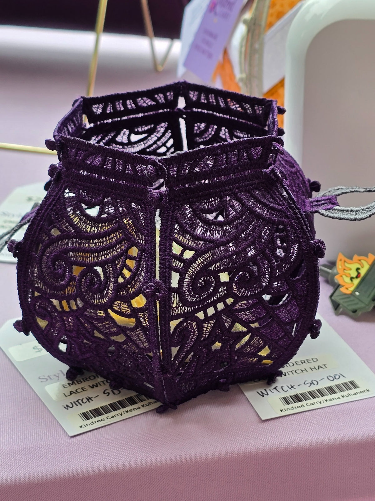 Kindred Carry embroidered freestanding lace cauldron in purple