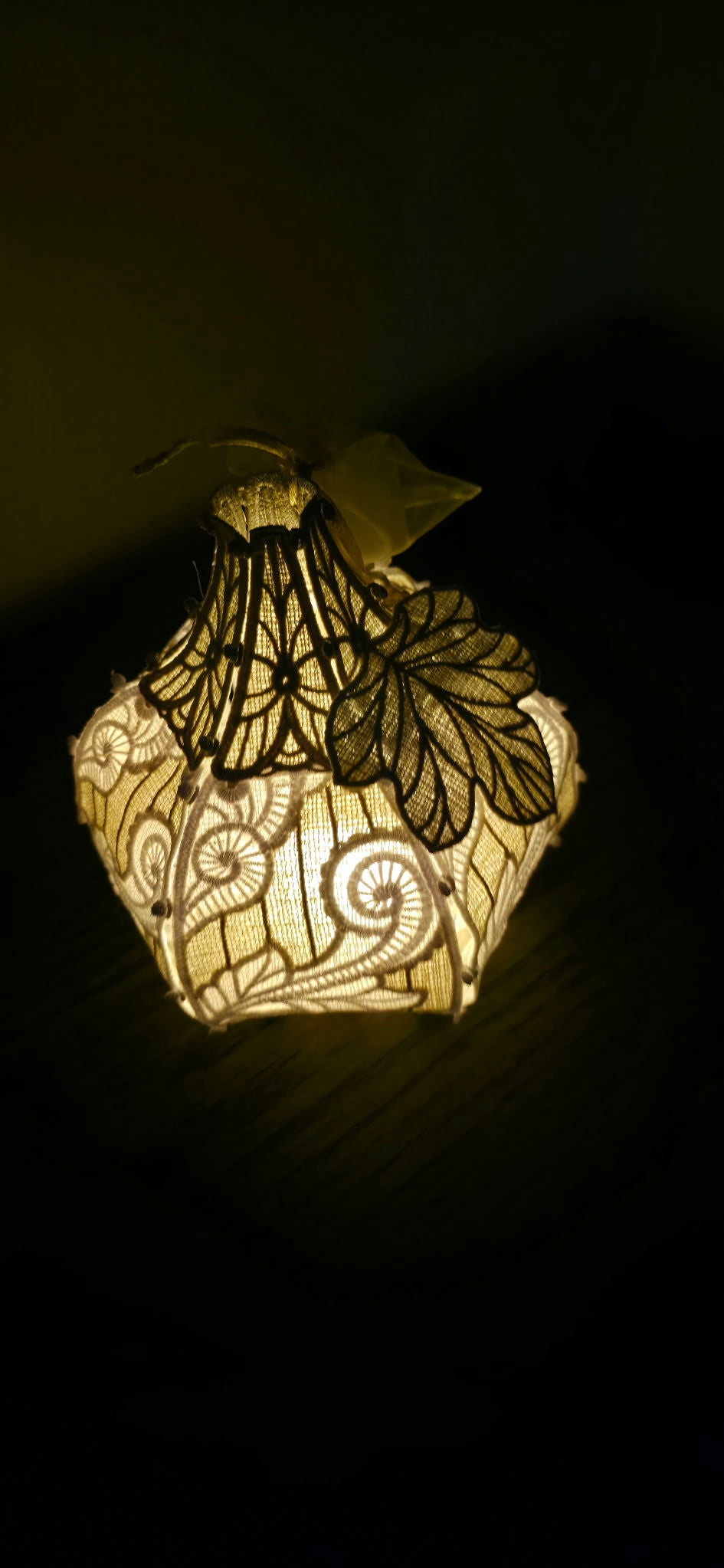 Kindred Carry mini embroidered lace pumpkin