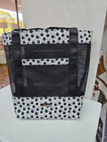 Kindred Carry Market Tote in black and white