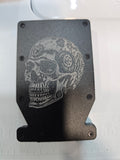 Kindred Carry Man Notch RFID wallet in black with skull design